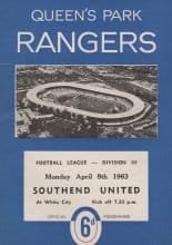 Queens Park Rangers v Southend United 08-Apr-1963