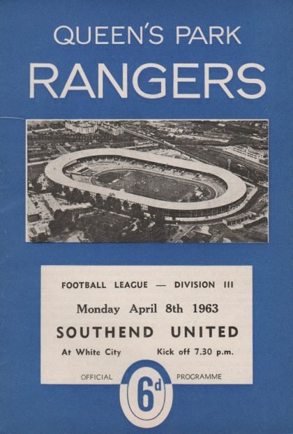 Queens Park Rangers v Southend United 08-Apr-1963