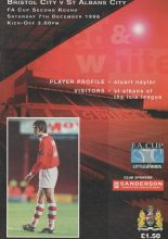 Bristol City v St Albans City 07-Dec-1996