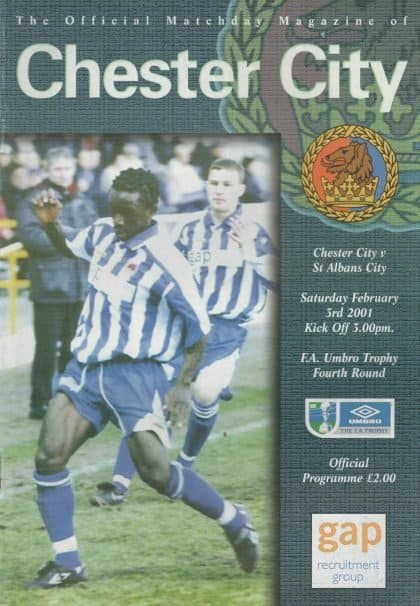 Chester City v St Albans City  03-Feb-2001