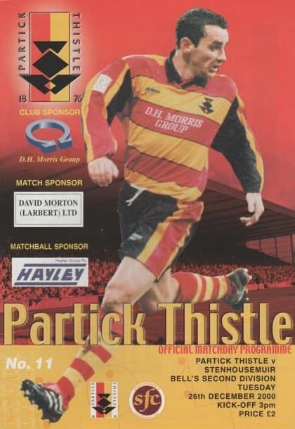 Partick Thistle v Stenhousemuir 26-Dec-2000