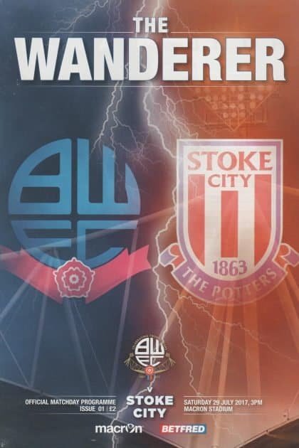 Bolton Wanderers v Stoke City 29-Jul-2017