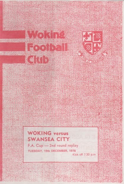 Woking v Swansea City  19-Dec-1978