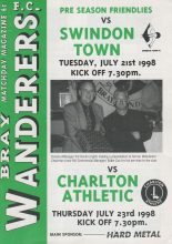 Bray Wanderers v Swindon Town 21-Jul-1998