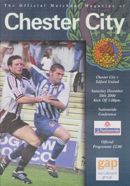 Chester City v Telford United 30-Dec-2000