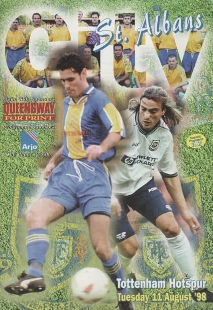 St Albans City v Tottenham Hotspur  11-Aug-1998