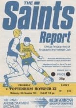 St Albans City v Tottenham Hotspur XI  14-Dec-1983