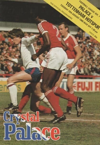 Crystal Palace v Tottenham Hotspur 19-Aug-1980