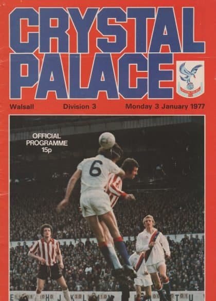 Crystal Palace v Walsall 03-Jan-1977