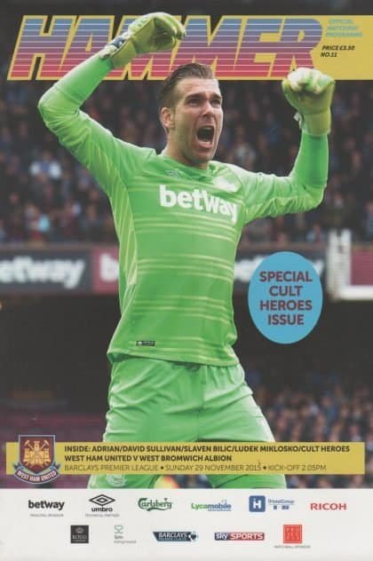 West Ham United v West Bromwich Albion 29-Nov-2015