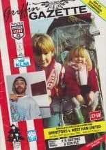 Brentford v West Ham United 20-Dec-1992