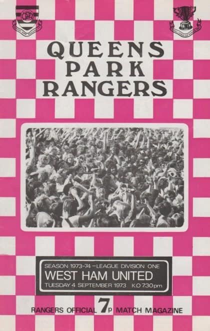 Queens Park Rangers v West Ham United  04-Sep-1973