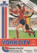 York City v Wigan Athletic  26-Aug-1985