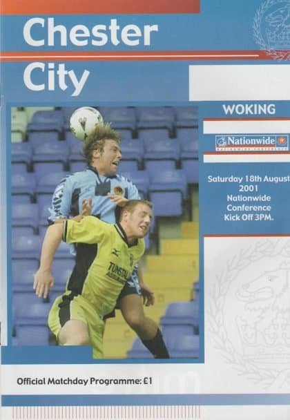 Chester City v Woking 18-Aug-2001