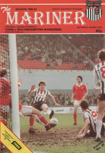 Grimsby Town v Wolverhampton Wanderers 19-Mar-1983