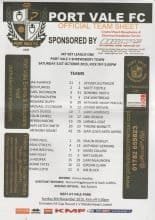 Port Vale v Shrewsbury Town 31-Oct-2015