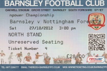 Barnsley v Nottingham Forest 27-Oct-2012