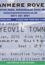 Tranmere Rovers v Yeovil Town  26-Jan-2010