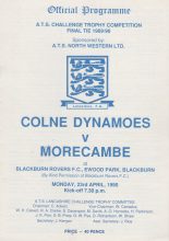 Colne Dynamoes v Morecambe  23-Apr-1990