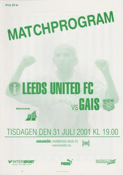 Gais v Leeds United 31-Jul-2001