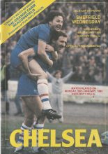 Chelsea v Sheffield Wednesday  28-Jan-1985