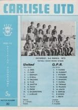 Carlisle United v Queens Park Rangers   03-Mar-1973
