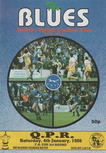 Carlisle United v Queens Park Rangers   04-Jan-1986