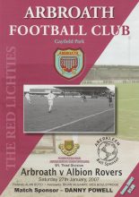 Arbroath v Albion Rovers  27-Jan-2007