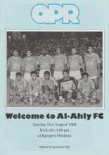 Queens Park Rangers v Al-Ahly  21-Aug-1988