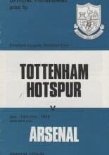 Tottenham Hotspur v Arsenal 13-Oct-1973