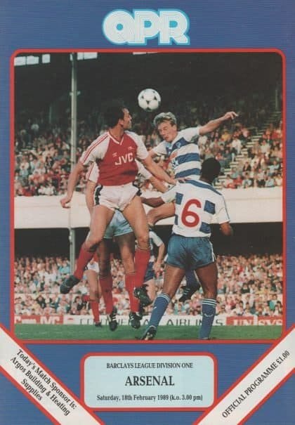 Queens Park Rangers v Arsenal 18-Feb-1989