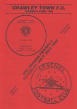 Crawley Town v Arsenal  22-Jul-1989