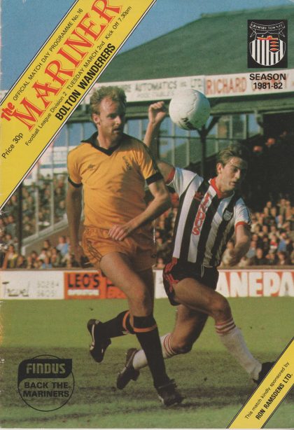 Grimsby Town v Bolton Wanderers 02-Mar-1982