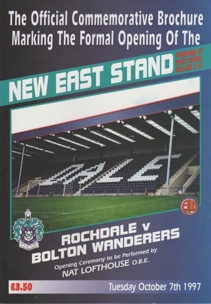 Rochdale v Bolton Wanderers 07-Oct-1997