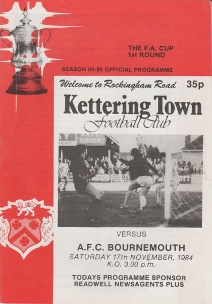 Kettering Town v AFC Bournemouth 17-Nov-1984