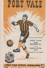 Port Vale v Bradford Park Avenue  16-Sep-1961