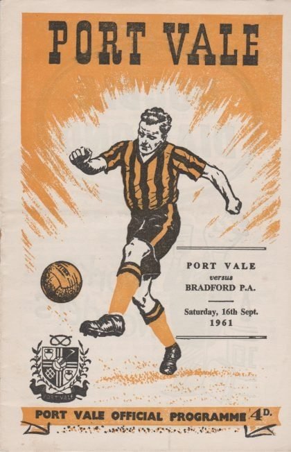 Port Vale v Bradford Park Avenue  16-Sep-1961