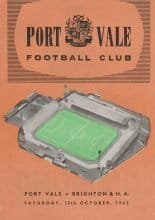 Port Vale v Brighton & Hove Albion 13-Oct-1962