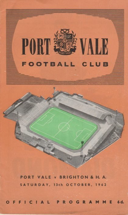 Port Vale v Brighton & Hove Albion 13-Oct-1962