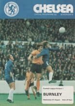 Chelsea v Burnley 21-Aug-1974