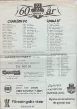 Kinna IF v Charlton Athletic  1982-83