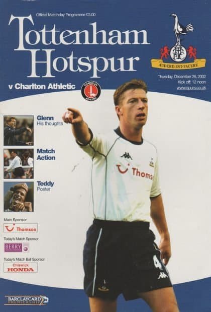 Tottenham Hotspur v Charlton Athletic 26-Dec-2002