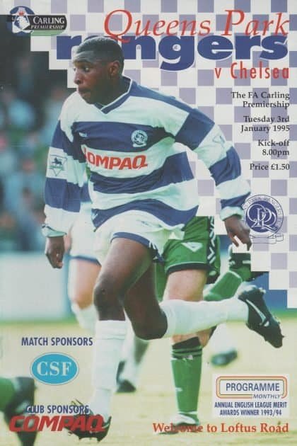 Queens Park Rangers v Chelsea 03-Jan-1995