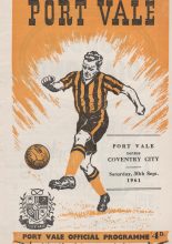 Port Vale v Coventry City 30-Sep-1961