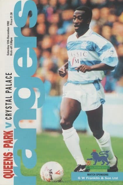 Queens Park Rangers v Crystal Palace  12-Dec-1992