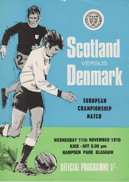 Scotland v Denmark 11-Nov-1970