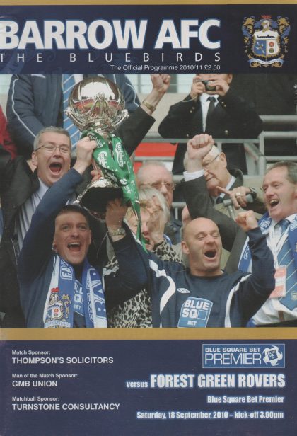 Barrow v Forest Green Rovers  18-Sep-2010