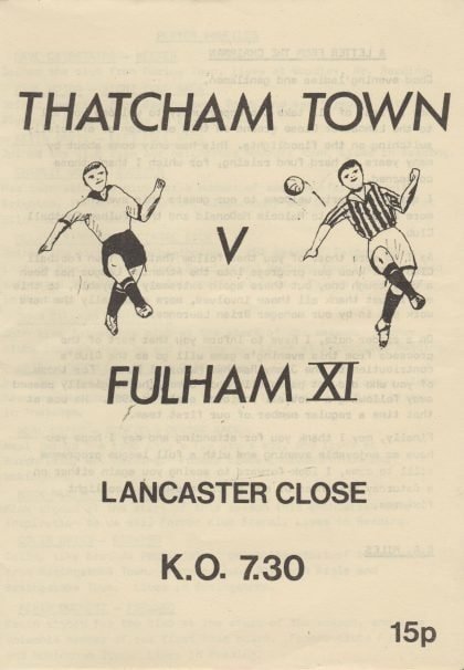 Thatcham Town v Fulham XI   1982-83