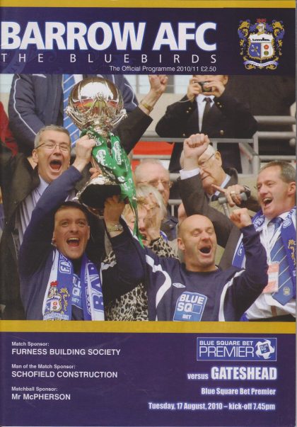Barrow v Gateshead 17-Aug-2010