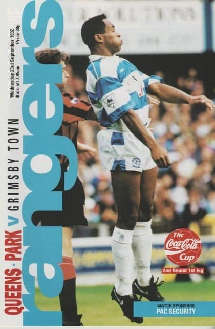 Queens Park Rangers v Grimsby Town  23-Sep-1992